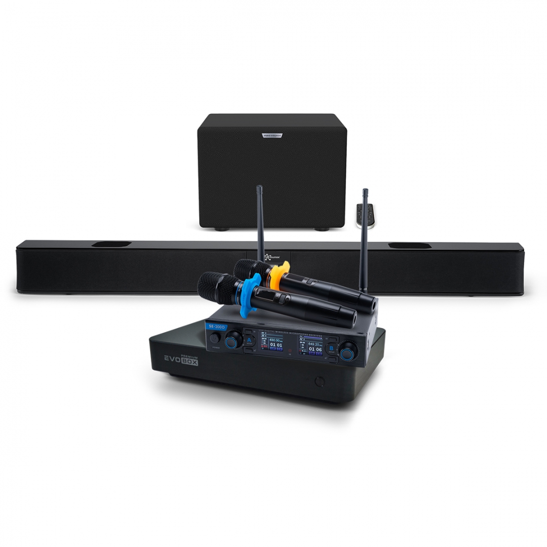 Hi-End караоке-система EVOBOX Premium + EvoSoundBar (саундбар с караоке) в Ревде