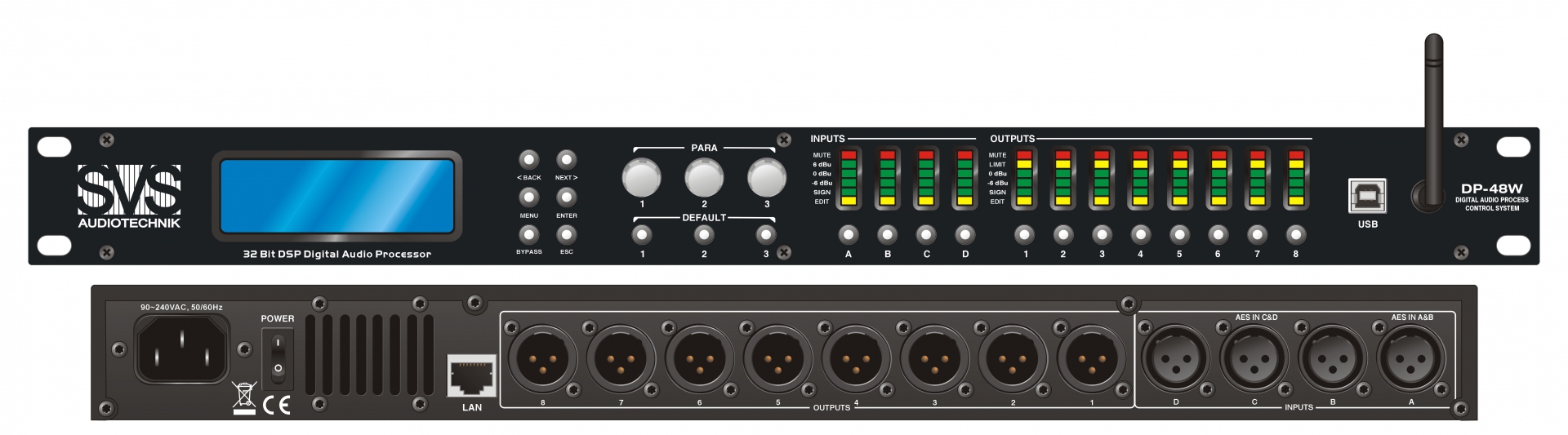 SVS Audiotechnik DP-48W Цифровой процессор: 4 входа 8 выходов в Ревде