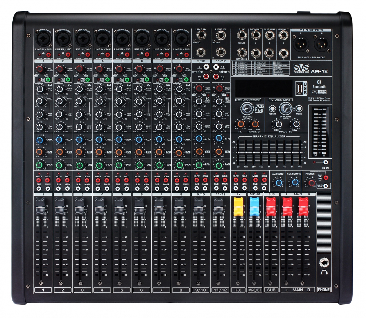 SVS Audiotechnik mixers AM-12 Микшерный пульт аналоговый, 12-канальный в Ревде