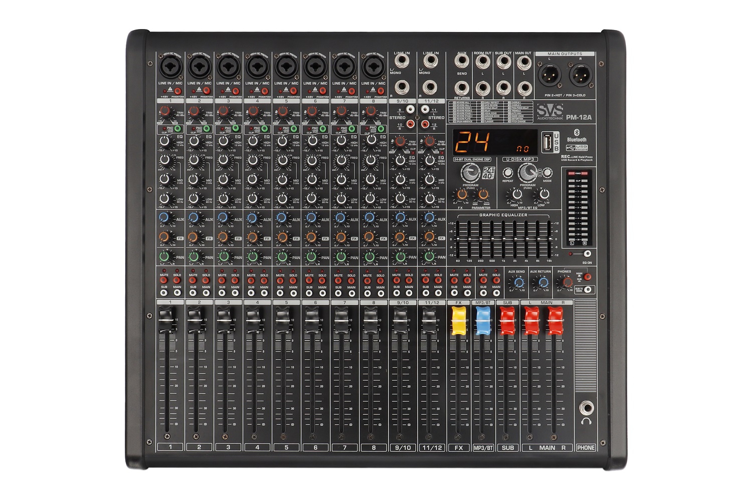 SVS Audiotechnik mixers PM-12A Активный аналоговый микшерный пульт, 12-канальный в Ревде